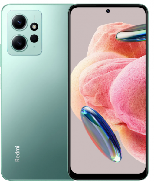 Смартфон Xiaomi Redmi Note 12 4G 4/128 ГБ RU, Dual nano SIM, mint green
