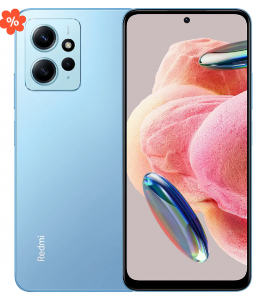Смартфон Xiaomi Redmi Note 12 4G 4/128 ГБ Global Dual nano SIM, Ice Blue