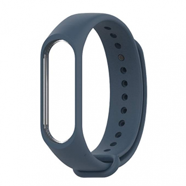 Цветной сменный ремешок для браслета Xiaomi Mi Band 3 Синий