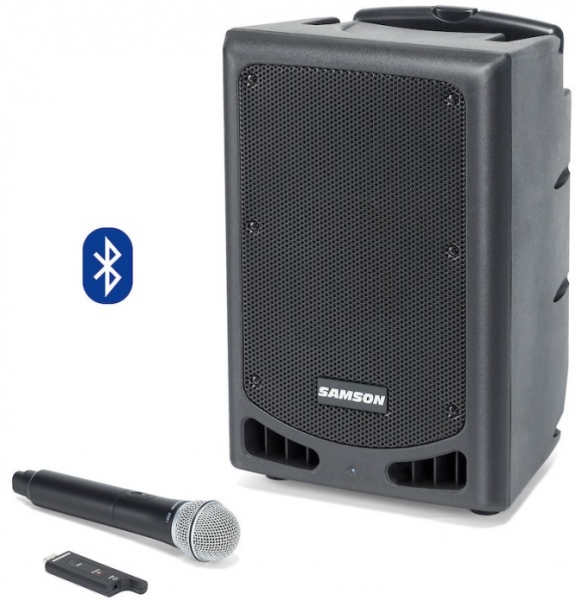 Портативная беспроводная акустическая система с микрофоном Samson Expedition XP208w - Rechargeable Portable PA with Handheld Wireless System and Bluetooth (1516028)