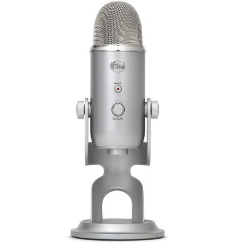 Микрофон проводной Blue Yeti разъем: USB серебристый (988-000238)