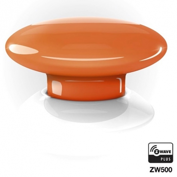 Умная кнопка Fibaro The Button Z-Wave оранжевая (FGPB-101-8)
