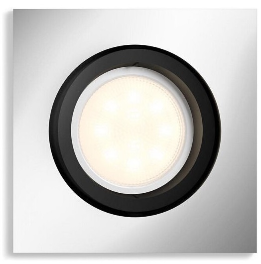 Умный встраиваемый светильник Philips Hue Milliskin white ambiance Bluetooth 9 см квадратный алюминиевый 915005916701