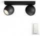 Умный светильник Philips Hue Buckram  white ambiance BTс диммером черный (929003047901)