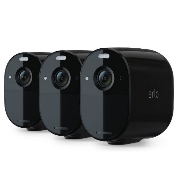 Камеры видеонаблюдения Arlo Essential Spotlight с прожектором  3шт черные (VMC2330B-100EUS)