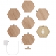 Светодиодная панель Nanoleaf Elements Wood Look Hexagons Starter Kit (7 панелей) NL52-K-7002HB-7PK