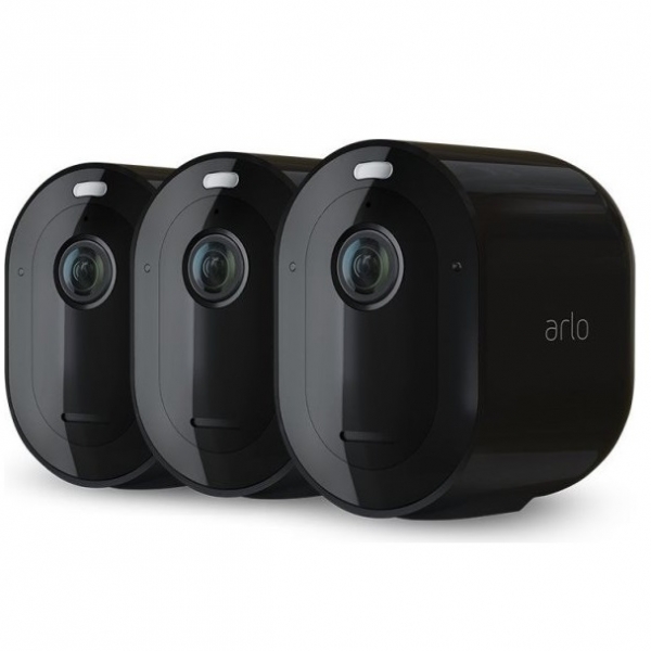 Камера видеонаблюдения Arlo Pro 4 Spotlight 2K QHD 3 шт черный (VMC4350B-100EUS)
