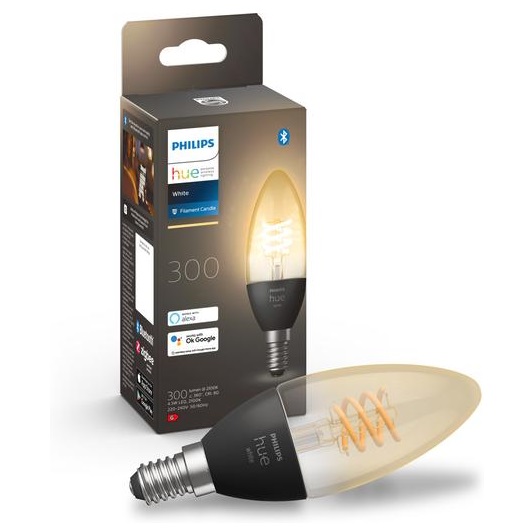 Умная лампа Philips Hue White Filament E14 4,5Вт 2100К (929002479501)