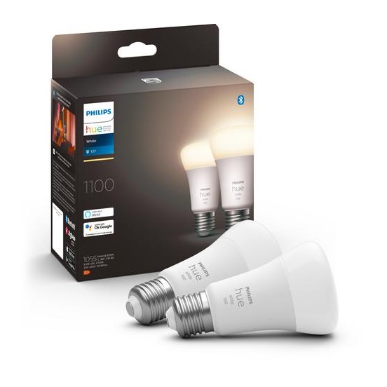 Умные лампы Philips Hue White E27 9.5Вт 1100Лм 2 шт (929002469205)