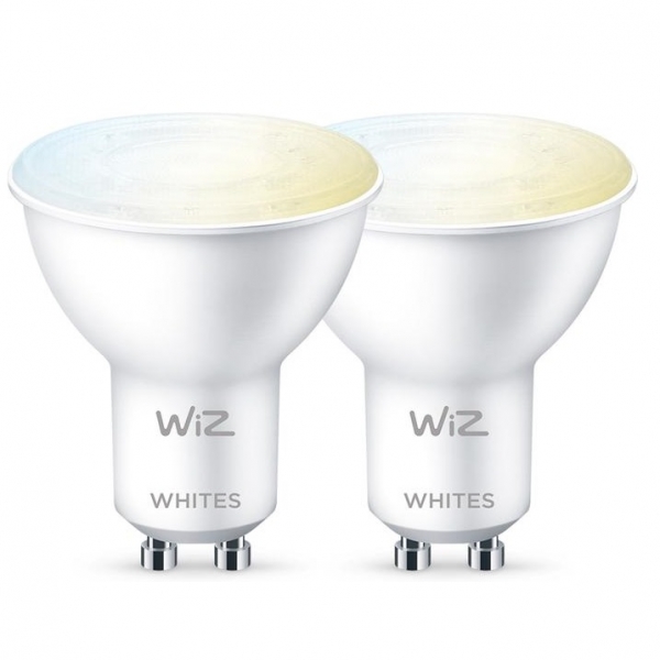 Умная лампа WiZ GU10 настраиваемый белый Wi-Fi 2700-6500K 345 лм 2 шт (929002448332)