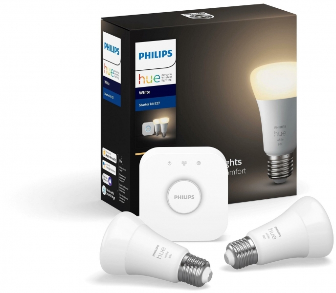 Комплект умных ламп Philips Hue Starter Kit White Bluetooth E27 (929001821619)