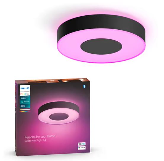 Умный потолочный светильник Philips Hue Xamento M White and color ambiance IP44 чёрный (929003526301)