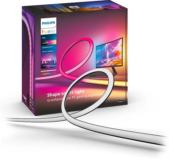 Светодиодная лента Philips Hue LightStrip Gradient for PC для мониторов 24-27 (929003498501)