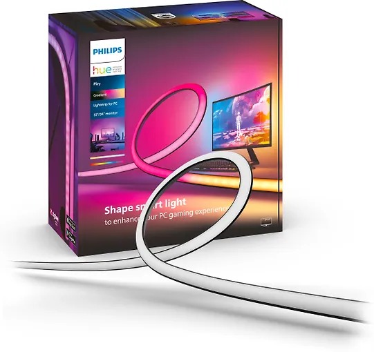 Светодиодная лента Philips Hue LightStrip Gradient for PC для мониторов 32-34 (929003498601)