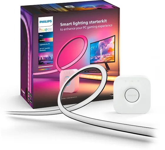 Стартовый набор Philips Hue LightStrip Gradient for PC для мониторов 24-27 (929003498502)