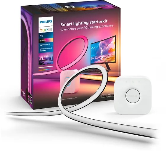 Стартовый набор Philips Hue LightStrip Gradient for PC для трёх мониторов 24-27 (929003498702)