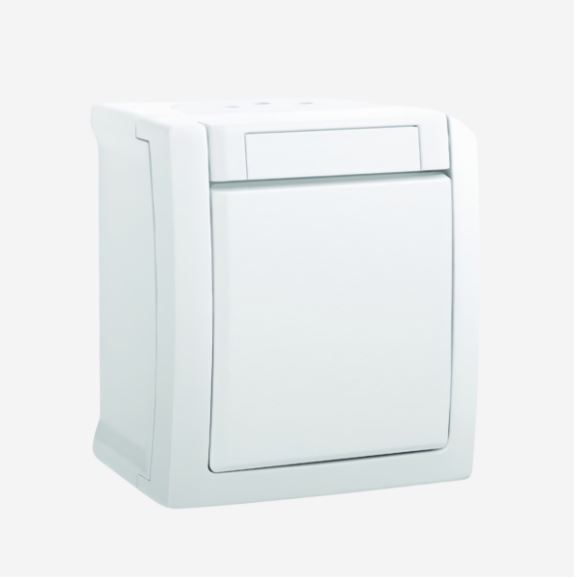 Кнопочный одноканальный выключатель Panasonic PACIFIC 54730 c радиомодулем HiTE PRO Uni IP54 (HP-IP54-1)