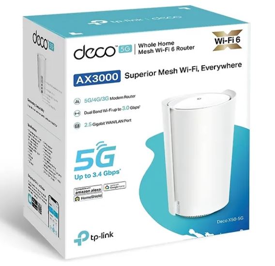 Wi-Fi Mesh роутер TP-LINK Deco X50-5G Dual Band 5G/4G/3G WiFi6