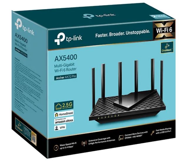 Wi-Fi роутер TP-LINK Archer AX72 Pro WiFi6