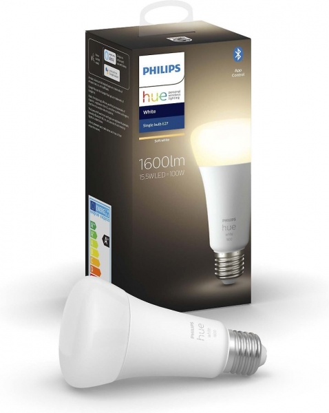 Лампа светодиодная Philips Hue White E27 A67 15.5Вт 2700 К 1шт 929002334904