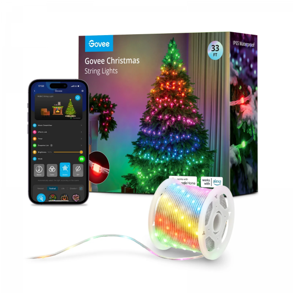 Умная гирлянда Govee Christmas String Lights 10м (H70C1)
