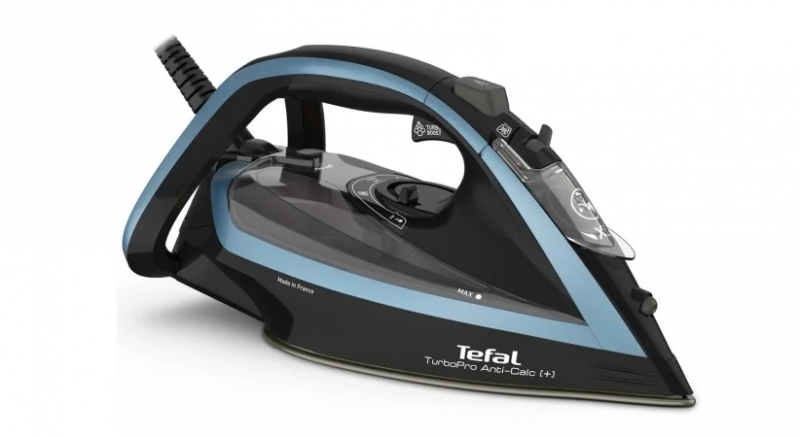 Утюг Tefal FV5695E1, черный/голубой