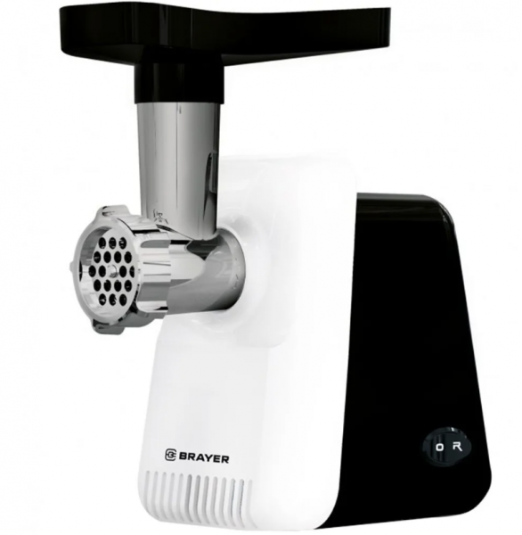 Мясорубка BRAYER BR1600, белый/черный