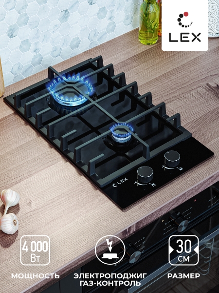Варочная панель газовая LEX GVG 321 BL