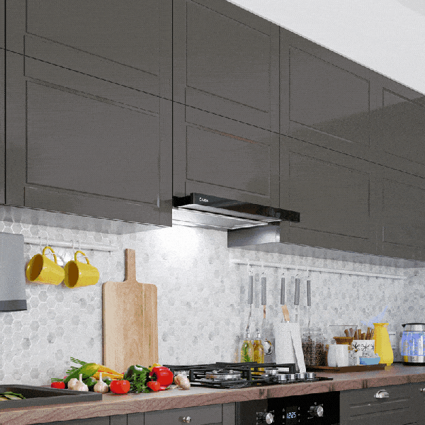 Встраиваемая кухонная вытяжка LEX HONVER G 2M 600 BLACK