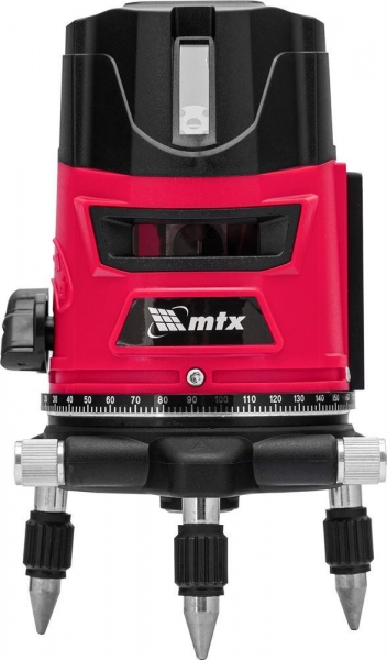MTX Лазерный уровень CRL-30R, 30 м, красный луч, батарейки, резьба 5/8 35034