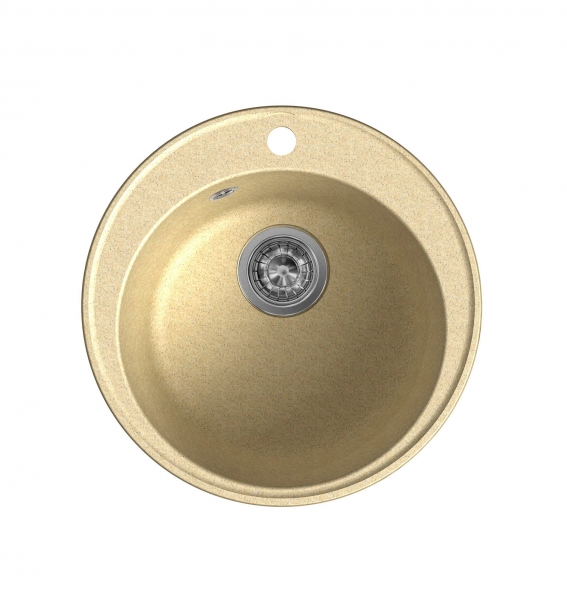 Мойка кухонная кварцевая LEX Lugano 480 Ivory