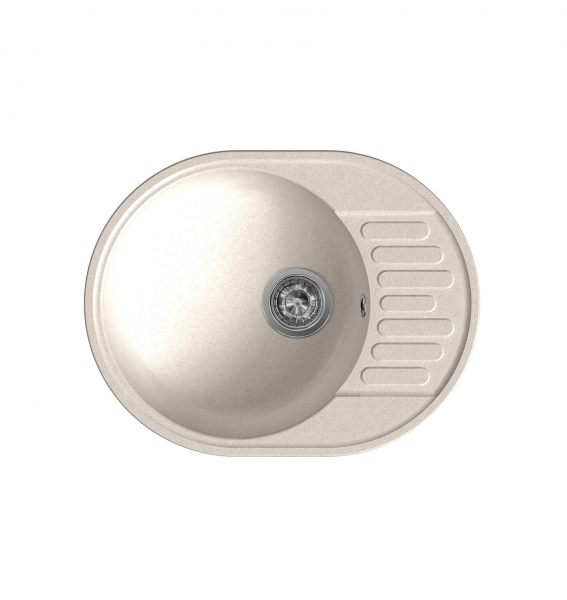 Мойка кухонная кварцевая LEX Orta 620 White