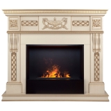 Электрокамин Corsica Lux 25,5/26 WT с очагом 3D Cassette 630 Black Panel