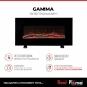 Электрокамин RealFlame Gamma с обогревом, настенная и напольная установка